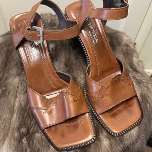 Via Spiga Brown Leather Sandals 8.5
